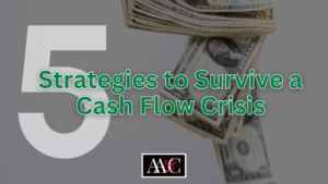 5 strategies to survive a cash flow crisis title image with dollar bills