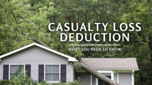 fallen tree on a house and title Casualty Loss Deduction
