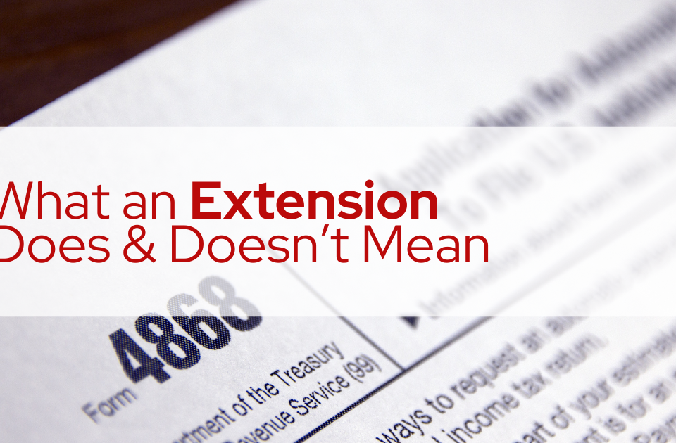 what an extension does and doesn’t mean